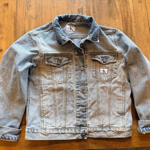 CALVIN KLEIN JEAN JACKET ~ SIZE L - Picture 1 of 8